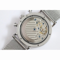 Portofino Chrono Black Dial Mesh Bracelet A7750