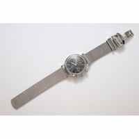 Portofino Chrono Black Dial Mesh Bracelet A7750