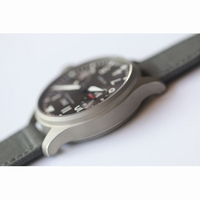 Big Pilot IW500910 "PATROUILLE SUISSE" Real Power Reserve Grey Dial Grey Nylon Leather ZF A51111