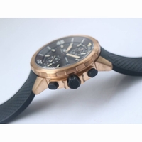Aquatimer Chrono IW379503 Bronzo Case 1:1 Best Edition Black Dial Rubber Strap A7750  V6F 
