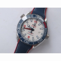 Planet Ocean 2021 America's Cup SS 1:1 Best Edition White Dial Blue Nylon Strap A8900 Super Clone VSF 