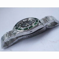 Submariner 16610LV Green No Rehaut Engraving 904L Steel 1:1 Best Edition SS Bracelet  ARF SH3135