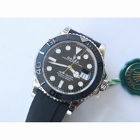 Yacht-Master 42mm 226659 1:1 Best Edition 3D Black Ceramic Bezel Black Rubber Strap VSF VS3235