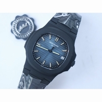 Nautilus Jumbo 5711 Super Replication DLC 1:1 Best Edition Blue& White Textured Dial Bracelet PPF324 PPF 