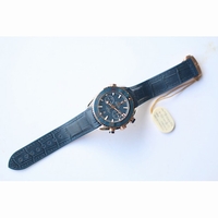 Omega Seamaster Chronometer Two Tone 45mm Blue Dial Leather "JHF" A9301