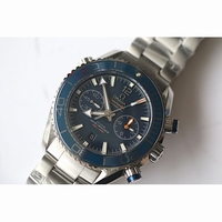 Omega Seamaster Chronometer 45mm Blue Dial Leather "JHF" A9900