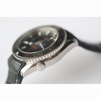 Planet Ocean 45mm Professional Blk Cer Bezel Silver Num Gummy Strap JHF A8900