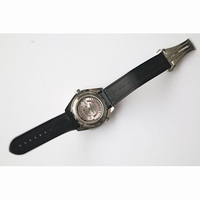 Planet Ocean 45mm Professional Blk Cer Bezel Silver Num Gummy Strap JHF A8900