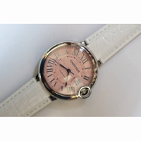 Ballon Bleu 36mm Pink Dial Leather strap SEIKO NH05A SWF 