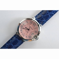 Ballon Bleu 36mm Pink Dial Leather strap SEIKO NH05A SWF 