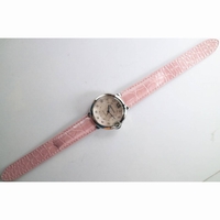 Ballon Bleu 36mm Pink MOP Dial Diamonds mark Leather strap SEIKO NH05A SWF