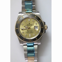Submariner 116613 LN Diamonds Markers wrapped Gold Dial Two Tone Bracelet Best