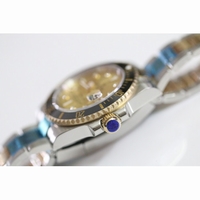 Submariner 116613 LN Diamonds Markers wrapped Gold Dial Two Tone Bracelet Best