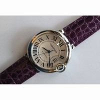 Ballon Bleu 36mm White Textured Dial Leather straps SEIKO NH05A SWF 