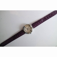 Ballon Bleu 36mm White Textured Dial Leather straps SEIKO NH05A SWF 
