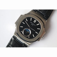 Nautilus Moonphase *4 Dials* Black Leather PP324CS