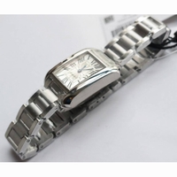 Tank Anglaise Ladies SS  1:1 Best Edition White Dial SS Bracelet Quartz GSF