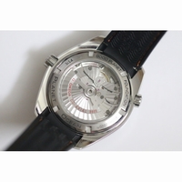 Omega Seamaster Planet Ocean GMT 600M Orange Number Leather Black A8605
