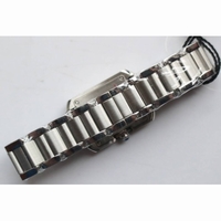 Tank Anglaise Ladies SS  1:1 Best Edition White Dial SS Bracelet Quartz GSF
