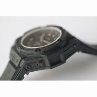 King Diver 48mm OceanGraphic 4000m Carbon Fiber Black Dial Grey Markers V6 A7750 Free Nylon Strap