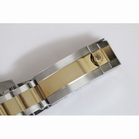 Submariner 116613 LN Wrapped Gold Black Dial Two Tone Bracelet