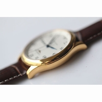 Longines Masters Collection DayDate YG Num Markers White Dial Leather JF