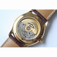 Longines Masters Collection DayDate YG Num Markers White Dial Leather JF