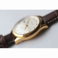 Longines Masters Collection YG Diamond Markers White Dial Leather JF