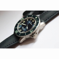 Fifty Fathoms Blue Titanium 1:1 Best Edition Blue Dial Sail-canvas Strap A1315 ZF 