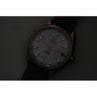 Omega Aqua Terra 38mm RG Diamond Bezel White Dial Leather JHF A8501