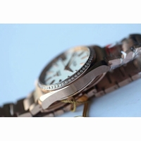 Omega Aqua Terra 38mm RG Diamond Bezel White Dial Bracelet JHF A8501
