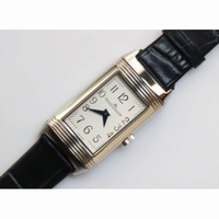 JLC Reverso Ladies SS LT Jap Quartz leather 