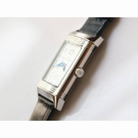 JLC Reverso Ladies SS LT Jap Quartz leather 