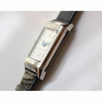 JLC Reverso Ladies SS LT Jap Quartz leather 