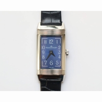 JLC Reverso Ladies SS LT Jap Quartz leather 