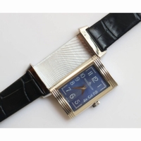 JLC Reverso Ladies SS LT Jap Quartz leather 