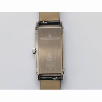 JLC Reverso Diamonds Bezel Ladies SS LT Jap Quartz leather