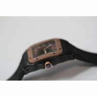 Cartier Santos 100 Men DLC/RG/NY Black