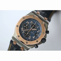 Royal Oak Offshore RG Bezel Blue Dial Leather JF A3126