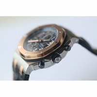 Royal Oak Offshore RG Bezel Blue Dial Leather JF A3126