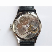 Portuguese IW544202 SS 1:1 Best Edition White Dial Black Leather Strap GSF 