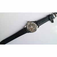 Portuguese IW544202 SS 1:1 Best Edition White Dial Black Leather Strap GSF 