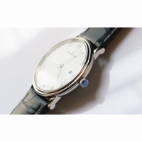 Villeret 6651 SS 1:1 Best Edition White Dial Black Leather Strap A1151 ZF