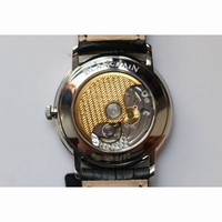Villeret 6651 SS 1:1 Best Edition White Dial Black Leather Strap A1151 ZF