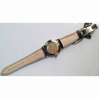 Villeret 6651 SS 1:1 Best Edition White Dial Black Leather Strap A1151 ZF
