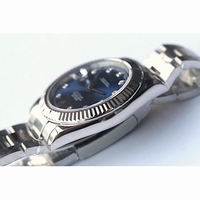 DateJust II 126333 41mm Diamond Markers Grey & Blue Bracelet A3136