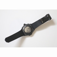 Big Bang King Power PVD Black Dial Red Hands Gummy Strap A7750