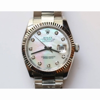 Rolex DateJust II Fluted Bezel MOP Dial BP A2813