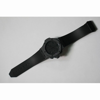 Big Bang King Power RG Black Dial Yellow Hands Gummy Strap A7750