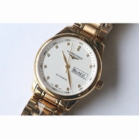 Longines Masters Collection DayDate YG White Dial Leather JF